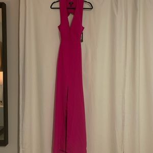 Aidan Mattox Gown Fuchsia